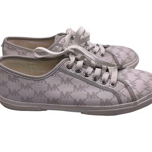 Michael Michael Kors Boerum Jacquard Signature Sneakers in Grey Size 7.5 womens